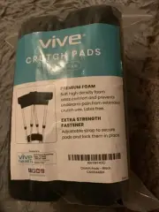 Vive Crutch Accessory Kit (2pc) Underarm Pads, Hand Grips - NEW