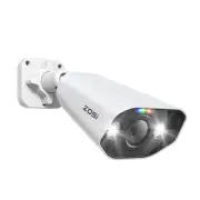 ZOSI 5MP IP Camera Add-on Outdoor PoE Security Camera Two Way Audio HDR Color Night Vision Home CCTV Video Surveillance