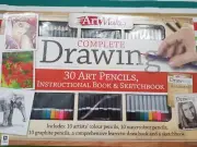 Artmaker Complete Drawing Set Brand New 30 Pencils, Sketch Book, Instruction Boo