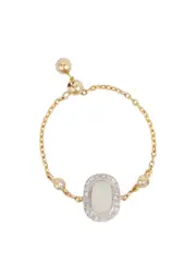 Anissa Kermiche Opal Embellished 18kt Gold Ring One Size