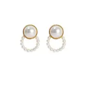 4PCS Alloy Simple Geometry Earrings Fashion Temperament Sweet Flower Earrings Female Jewelry