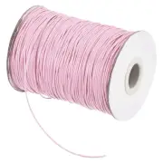 Light Pink 1mm Waxed Cord 175 Yard Wax Bead Thread String for Jewelry Making