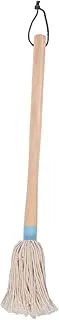 Veemoon Soft Absorbent Sauce Basting Mop Brush Wooden Handle Versatile for BBQ Grilling Cooking Baking Roasting