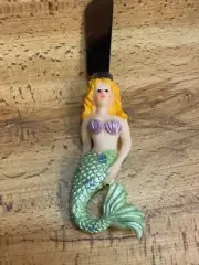 Resin Mermaid Green Hors devours Snack Knife 5 1/2"