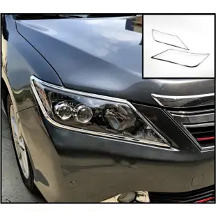 圓夢工廠 Toyota Camry 7代 2011~2014 改裝 鍍鉻銀 車燈框飾貼 前燈框 頭燈框 大燈框