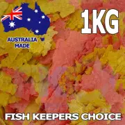 Fish Keepers Choice Goldfish KOI Flake Aquarium & Pond Food Feed Flakes 1KG