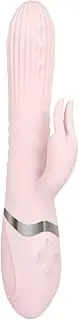 Adam & Eve Eve'S Thrusting Rabbit with Orgasmic Beads Vibrator Pink One Size