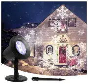 LED Snowflake Projector Light