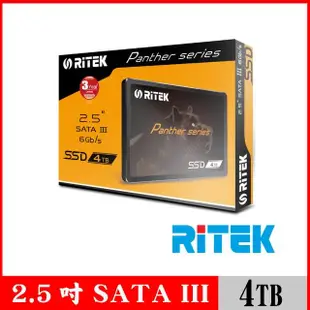 【RITEK錸德】4TB SATA-III 2.5吋 SSD固態硬碟