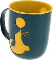 COOPHYA Toothbrush Mugs Travel Tumbler Cup Brush Container Toothbrush Mug Handle Tooth Brushing Mug Multi-Purpose Toothbrush Cups
