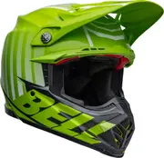 Bell Moto-9S Flex Sprint Motocross Helmet, black-green, Size XL for Men Black Green