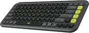 Logitech POP ICON Keys Wireless Bluetooth Keyboard, Comfortable Typing, Programmable Keys, Easy-Switch Between up to 3 Devices, for Laptop, Tablet, PC – Graphite and Green