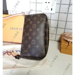 二手便宜出 LOUIS VUITTON LV VINTAGE 路易威登 老花 麻將包 腋下包 M40712