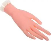 HONITANO Flexible Nail Art Practice Hand Model for Beginners Realistic Bending Fake Hand Tool for Manicure Training and Nails Practice Lightweight and Portable Design