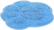 Wall Mount Foot Scrubber Mat with Suction Cup Non Skid Skin Exfoliating Brush for Back and Feet Cat Paw Shower Tool Easy Clean and Fatigue Relief