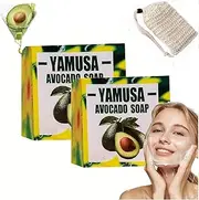 Yamusa Avocado Soap,Yamusa Avocado Soap for Skin Tag,Avocado Nourishing Soap,Handmade Avocado Soap,Avocado Cleansing Soap,Yamusa Pear Soap,Avocado Oil Cleansing Soap,Avocado Nourishing Bar (2)