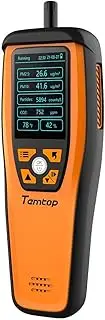 Temtop M2000C Air Quality Monitor for PM2.5 PM10 Particles CO2 Temperature Humidity settable Audio Alarm Recording Curve Easy Calibration Colorful Display