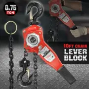 1Ton2200lbs 10Ft Lifter Alloy Steel Lever Block G80 Chain Ratchet Hoist w/ Hook