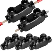 5 Pack Insulated Inline Splice Connector 2-14 AWG Multi Cable Connector Alumi...