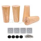 16Pieces 120x58x38mm Cone Wooden Furniture Legs Feet for Sofa & Tea Table
