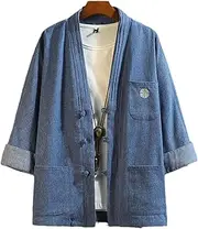 [Bewellan] Japanese Style Kimono Robes Gown Cardigan Jackets Fashion Retro Qipao Tops Denim Coats Casual Blouse
