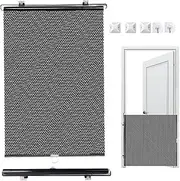 Dog Gate - Indoor Retractable Dog Fence, Flexible Mesh Safety Barrier | Compact Portable Pet Supplies with Easy Install, Lightweight Animal Gate Divider for Home Doorways, Stair Rails, Balcony Access