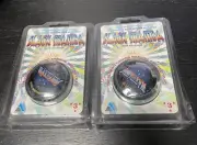 2 x Abbe Toys Black Mamba 3 Star Purple YoYo. Unopened Packages