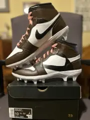 Air Jordan 1 ‘CACTUS JACK TRAVIS SCOTT’ Baseball Cleat Size 10 MCS One Of One