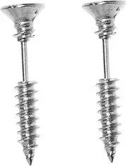 [Beaupretty] 1Pair Punk Screw Thread Ear Studs Stainless Steel Cartilage Earrings for Men Women Minimalist Design Hip Hop Style for Concerts Parties Everyday Wear