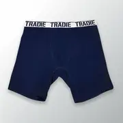 Mens Tradie 2 Pack Sizes 3-6XL Boxer Shorts Long Leg Trunk Navy Blue (5SK)