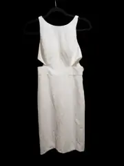 Aidan by Aidan Mattox Womens White Sexy Cocktail And Party Dress Size 4