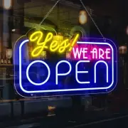 SHIDASIGN We Are Open Neon Sign Led Open Sign for Business Open Sign with ON/...