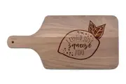Creative Products I Could Just Squeeze You 17 x 8 Walnut Paddle Cutting Board