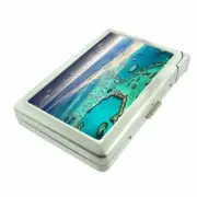 Great Barrier Reef D1 Cigarette Case with Built in Lighter Metal Wallet