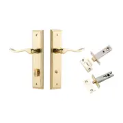 Iver Stirling Door Lever on Stepped Backplate Privacy Kit with Turn