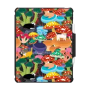 iPad Air 13-inch (M2/M3) Impact Folio Case Cats in Mushroom Forest