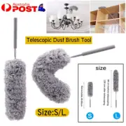 Extendable Cobweb Brush Adjustable Angled Feather Duster Long Telescopic Handle