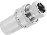 Alipis Hydraulic Connector Hydraulic Quick Couplers Quick Coupling Fittings Hydraulic Coupling Hydraulic Hose Fittings Hydraulic Couplers Fittings Carbon Steel Silver