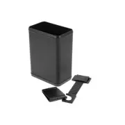 Car Trash Can Hanging Front Rear Seats Trash Bin Carbon Fiber Pattern Black 1pcs
