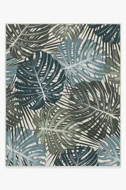 245' x 305' | Machine Washable Runner Rug | Kid & Pet Friendly | Indoor Rug | Monstera Jade Flatwoven Rug | Ruggable
