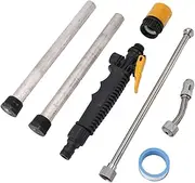 3/4NPT Water Heater Flush Wand,Water Heater Anode Rod and Flush Wand,RV Water Heater Tank Rinser,High Pressure Cleaning Mg Stainless Steel US Water Heater Tank Flusher for RV
