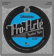 D'Addario EJ31 Classics Rectified Classical Guitar Strings, Hard Tension