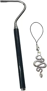 Generic Snake Hook Amphibian Handling Tool Extendable Reptile Hook Portable No Damage to Snake, Silver Snake Lanyard