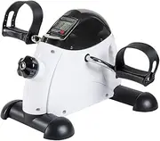 Mini Exercise Bike Pedal Exerciser Portable Home Leg Arm Training Cycle Bike with LCD Display Adjustable Resistance Knob for Gym Fitness
