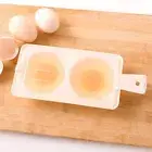 Eggs 2 Eggs Double Cup Draining Egg Boiler Eggs Chicken Microwave Egg Steamer