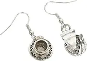 [SAFIGLE] 2 Pairs Dessert Drop Earrings Ear Cuff Earrings Dangle Earrings for Women Geometry Hollow Ear Studs Jewelry for Girls Earring Cuffs for Women Coffee Miss Alloy Vintage Pendant