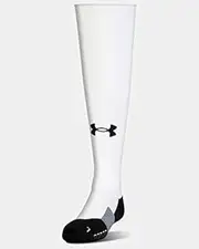 [Under Armour] Kids' UA Global Performance Over-The-Calf Soccer Socks YLG White