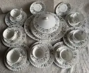Vintage Royal Albert Bone China Brigadoon Tea Set 38 Pieces