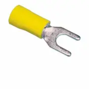 Spade Terminal Vinyl Insulated #10 Yellow 12-10 Gauge-100PK