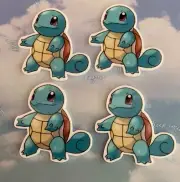 Planar resin pack flatback acrylic X 4 pokemon squirtle